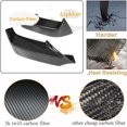 thumbnail image 5 of Carbon Fiber Front Bumper Splitters Compatible with BMW 6 Series F06 F12 F13 2013-2018 640i 650i M Sport 2 Door 4 Door Front Chin Spoiler Splitter Protector, 5 of 7