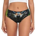 thumbnail image 1 of Balery Realistic Style Wolf Warrior Ropa Interior de Algodón para Mujer con Dibujo – Braguitas Cómodas y Elásticas, Estilo Clásico-X-Large, 1 of 6