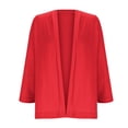 thumbnail image 4 of TMOYZQ Summer Cardigans for Women Lightweight 3/4 Sleeve Outerwear High Low Cardigan Sweaters Casual Beach Vacation Cover up, 4 of 7