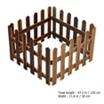 thumbnail image 3 of Guichaokj Outdoor Garden Fence Wood Picket Enclosure for Flower Beds Courtyard Partition Plant, 3 of 6