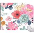 thumbnail image 1 of KUOSGM Mouse Pad, Premium-Textured Mouse Mat, Non-Slip Rubber Base Mousepad for Laptop, Computer & PC,9.5×7.9 in,Pink Green Flower, 1 of 4
