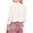 thumbnail image 2 of Free People Blouse à Enfiler pour Femmes, Blanc Cassé, Petit, 2 of 3