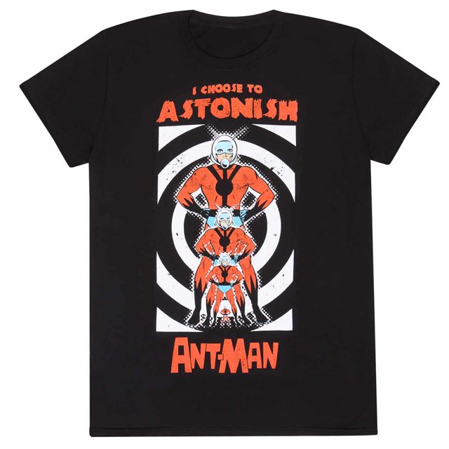 Ant-Man - Camiseta Astonish para Adultos Unisex (Negro)
