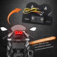 thumbnail image 3 of Luz trasera LED para motocicleta, intermitentes de freno integrados, luces para matrícula, luz trasera universal compatible con Honda Suzuki Cafe Racer, 3 of 5