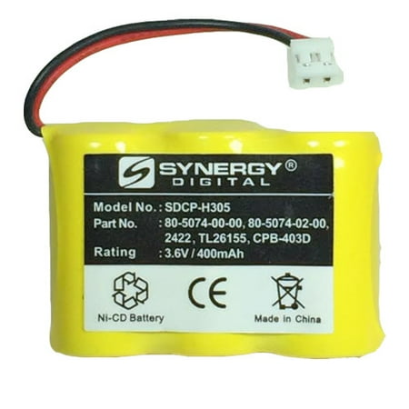 - Lenmar CBD312 Cordless Phone Battery Ni-CD, 3.6 Volt, 400 mAh - Ultra Hi-Capacity - Replacement for Rechargeable Battery