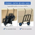 thumbnail image 6 of Heavy Duty Platform Cart Dolly Folding Moving Luggage Hand Truck Trolley 70lbs, 6 of 9