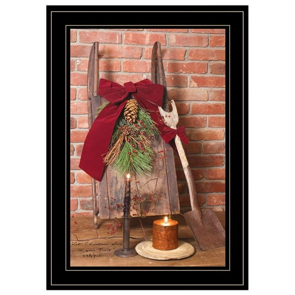 TrendyDecor4U Let Christmas Live By Billy Jacobs Framed Print BJ1029-704G