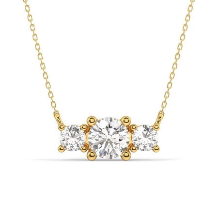 Silvermist Jewelry Darling Trio Necklace 18K Yellow Gold over 925 Sterling Silver | Everyday Jewelry for Women, Birthday Gift for Her