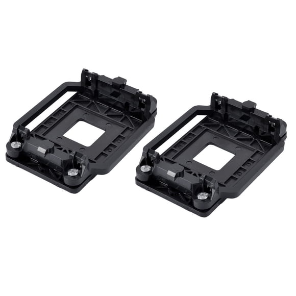 Unique Bargains Support de Ventilateur en Plastique CPU Noir 2 Pcs pour AMD AM2 AM3 AM2+ AM3+