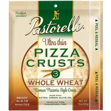 Ultra Thin Whole Wheat Pizza Crust 12-inch 3-pack (Pack of 3)