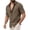 Coffee, variant on Mens Button Down Shirts Collared Shirt with Pocket Summer Casual Short Sleeve Fashion Khaki Button Down Shirts for Men Size L