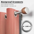 thumbnail image 2 of Outdoor Curtains for Patio Waterproof, Red Green Ombre Outdoor Privacy Panels Grommet, Modern Art Gradient Orange Blackout Outside Curtains for Porch/Cabana/Pergola/Gazebo 54"x108", 1 Panel, 2 of 8