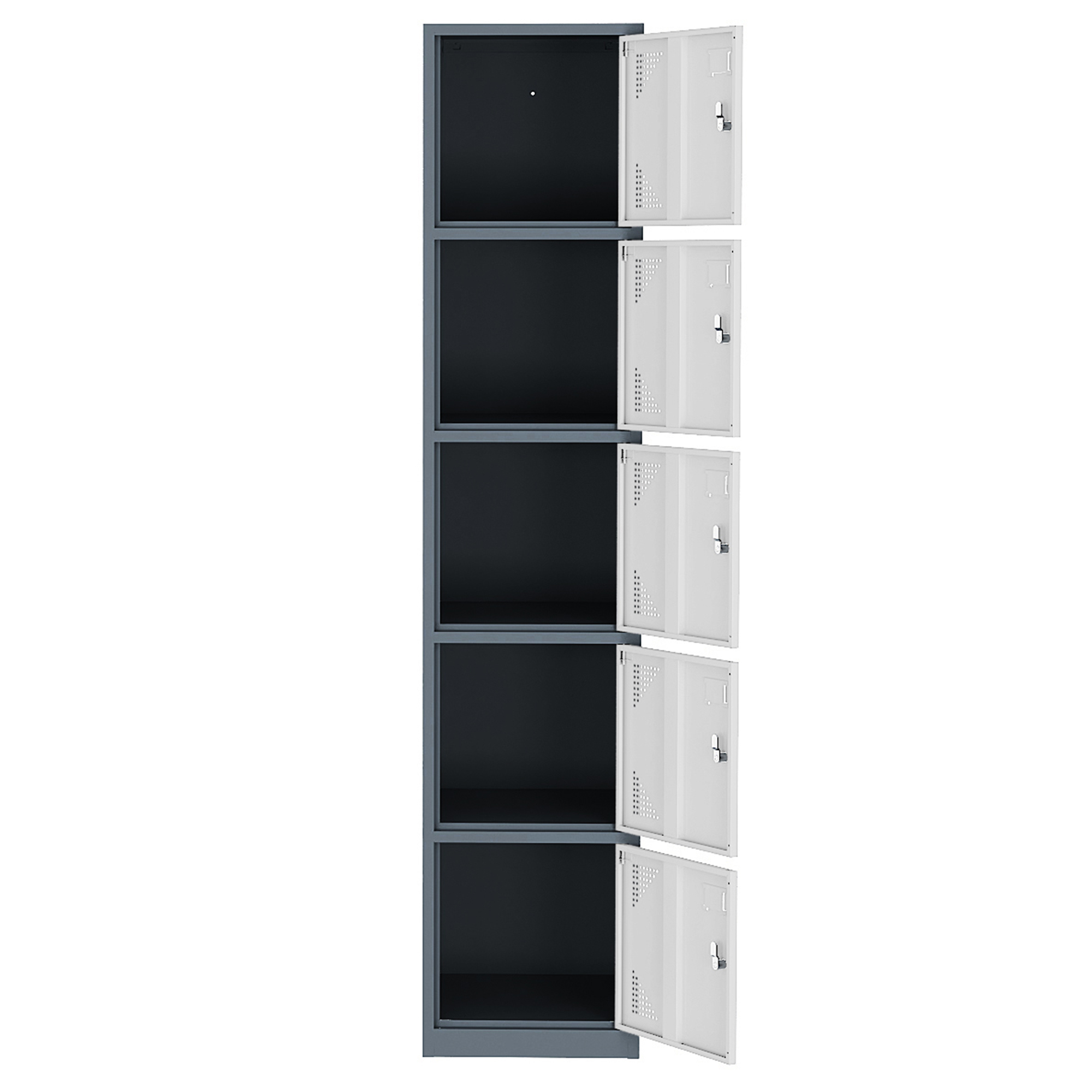 Tcbosik 5 Door Locker Shelf with Keys, Storage for Employees