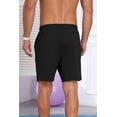 thumbnail image 5 of QDG Mens Athletic Running Shorts Quick Dry Shorts Lightweight Sports Gym Basketball 7inch Hiking Tennis Black L, 5 of 10