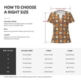 thumbnail image 5 of Naloa Squirrel And Maple Leaves Print T-Shirts Short Sleeve V Neck Tees for Women Fashion Tops Trendy Lightweight Soft Casual Summer Outfits Clothes, 5 of 5
