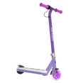 AIYAPLAY Electric Scooter For Kids Ages 4-7, With Auxiliary Rear Wheels Flashing Led Light And Electric Brake Kids Electric Scooter For Boys Girls 6 Km H 8 Km Pink