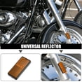 thumbnail image 2 of Unique Bargains Universal Reflector 56x26mm for Motorcycle Scooter Bicycle Safety Spoke Reflective with Screw Orange, 2 of 6