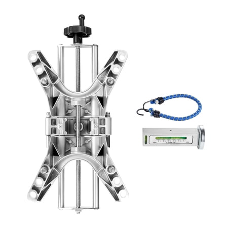 KFFKFF Aluminum Alloy Wheel Clamp & Magnetic Adapter, 1 PC Wheel Alignment Tool for Accurate Camber Measurement, Compatible with 11-25 Inch Rims, Universal Magnetic Gauge for Cars, Trucks, SUVs, and