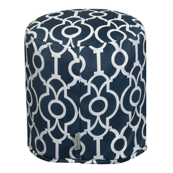 Majestic Home Goods Pouf Athens Navy