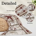 thumbnail image 2 of Red Texas Star Vintage Pillow Covers, Linen Long Throw Pillow Case, Farmhouse Berry Grey Wooden Holiday Pillow Protector Decorative Cushion Cover for Living Room/Bedroom 20" x 26", 2 of 8
