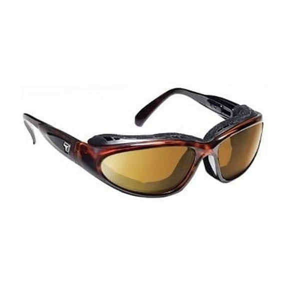 7eye 190642 Cape Sharp View Copper Sunglasses- Dark Tortois - Small & Large