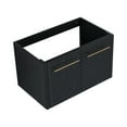 thumbnail image 2 of 30 Inch Wall-mounted Bathroom Vanity (Only the Cabinet Body, No Top Sink), Black Chestnut, 2 of 11
