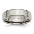 thumbnail image 1 of 6 mm Titanium Beveled Edge Polished Band, Size 8.5, 1 of 1