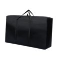 thumbnail image 2 of Bolsa de mudanza, bolsa de almacenamiento, bolsa de tela Oxford, bolsa de mano plegable de gran capacidad, bolsa de lona para edredones, almohadas, Negro, 2 of 9