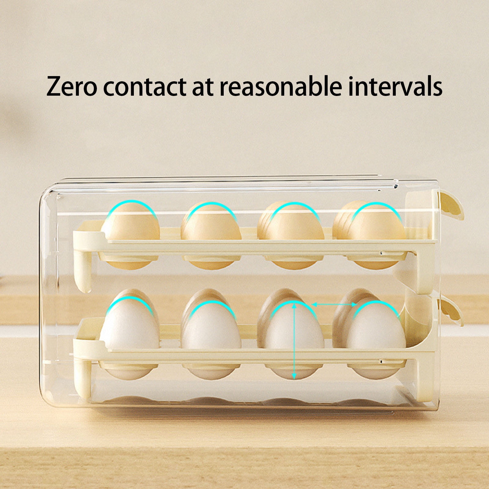 Refrigerator Eggs Holder Featuring Easy Washing PET PP for Home Kitchen Organization