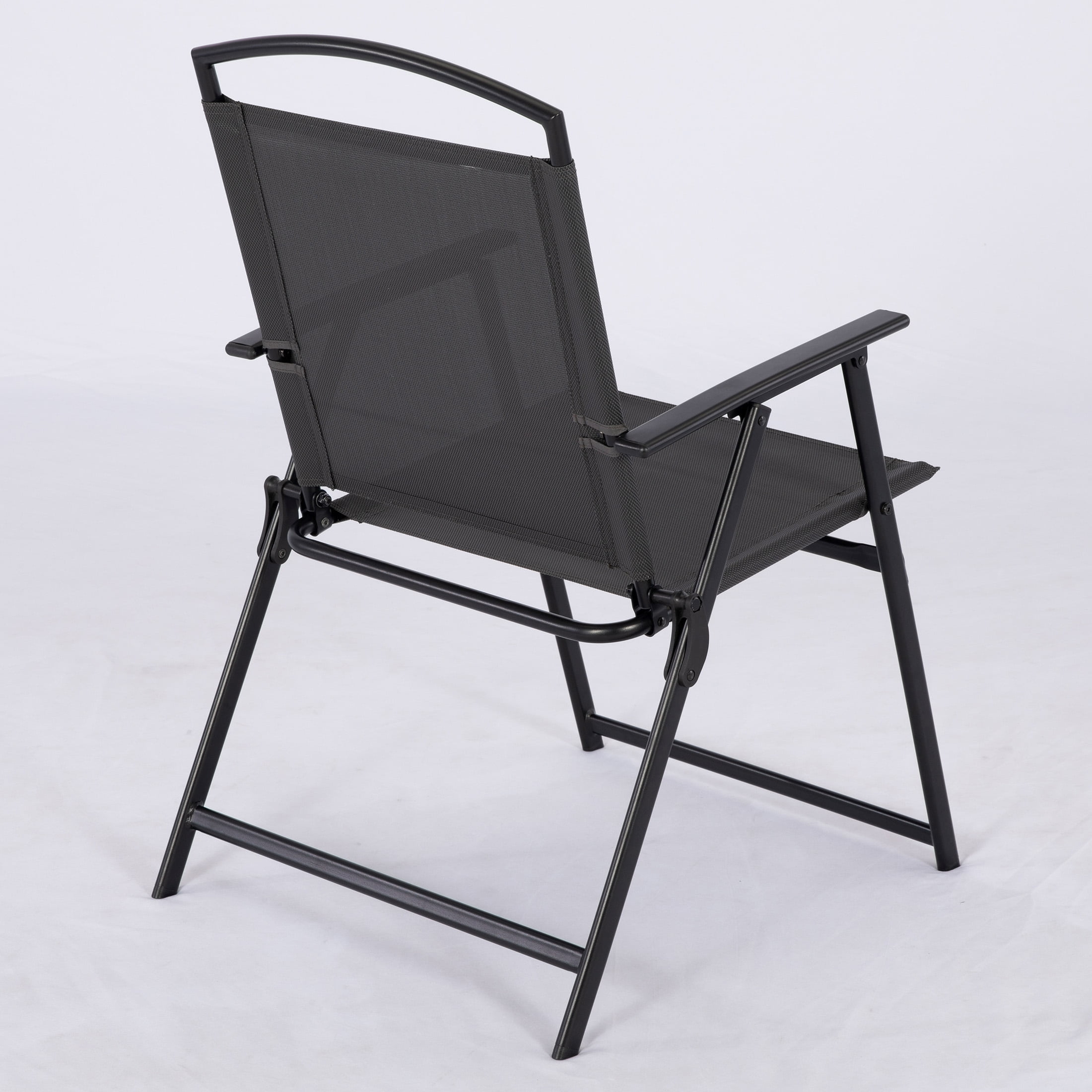 Mainstays Albany Lane 5-Piece Steel Outdoor Patio Dining Set with Umbrella Hole, Black