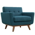 thumbnail image 2 of Modern Contemporary Living Room Armchair and Loveseat Sofa Set of Two Navy, 2 of 6