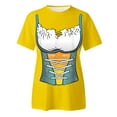 thumbnail image 5 of JGGSPWM Women's Casual Loose German Oktoberfest Vintage Short Sleeve Round Neck Funny Graphic Tee Tops Yellow 2XL, 5 of 5