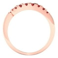 thumbnail image 5 of 0.44 ct Brilliant Round Cut Natural Garnet 18K Rose Gold Band SZ 6, 5 of 6