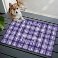 thumbnail image 5 of Purple Plaid Bathroom Rug Washable 2x3 Entryway Rug Non Slip Modern Art Checkered Farmhouse Front Door Mat Low Pile Indoor Doormat Throw Floor Carpet for Kitchen Bedroom Entrance, 5 of 8