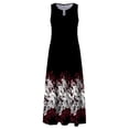 thumbnail image 4 of Robes d'Été pour les Femmes 2023 Causal Ourlet A-Ligne Fluide Mini Robe Blouse, 4 of 5