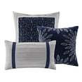thumbnail image 3 of Madison Park MP10-2263 Ensemble de Literie 7 Pcs Grand, Bleu, Grand, Bleu, Grand, 3 of 4