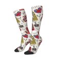 thumbnail image 2 of Fotbe London Landmark1 print Women's Men's Novelty Crew Socks Cotton Socks Knee High Socks for Walking,Running,Nurses,Pregnancy, 2 of 8