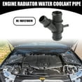thumbnail image 2 of Unique Bargains Engine Radiator Coolant Hose Connector No.1K0121087H for Volkswagen Eos 2.0L 2007-2008, 2 of 7