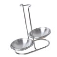 thumbnail image 4 of facefd Cuisine Cuillère Verticale Crépine Stand de Repos en Acier Inoxydable Double Louche Cuillère Porte Rack, 4 of 8