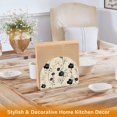 thumbnail image 6 of Yayeee Napkin Holder for Table Set of 2 Kitchen Paper Tissue Organization, Small Black Flowers, 6 of 8