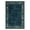 Blue Green, variant on GlowSol 2' x 6' Modern Bordered Hallway Runner Rug Indoor Washable Bedsides Carpet Contemporary Geometric Chic Border Accent Rug for Bedroom, Blue Green