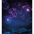 thumbnail image 3 of Space Duvet Cover Set, Milky Way Themed Dark Matter with Star Field Sci Fi Travel Display Art Print, Decorative 3 Piece Bedding Set with 2 Pillow Shams, Queen Size, Magenta Blue, by Ambesonne, 3 of 3