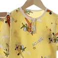 thumbnail image 3 of Xudanell Girls Pajamas Summer Short Sets Mermaid Sleepwear Cotton Toddler Pjs Clothes (6-12 Months,Red), 3 of 4