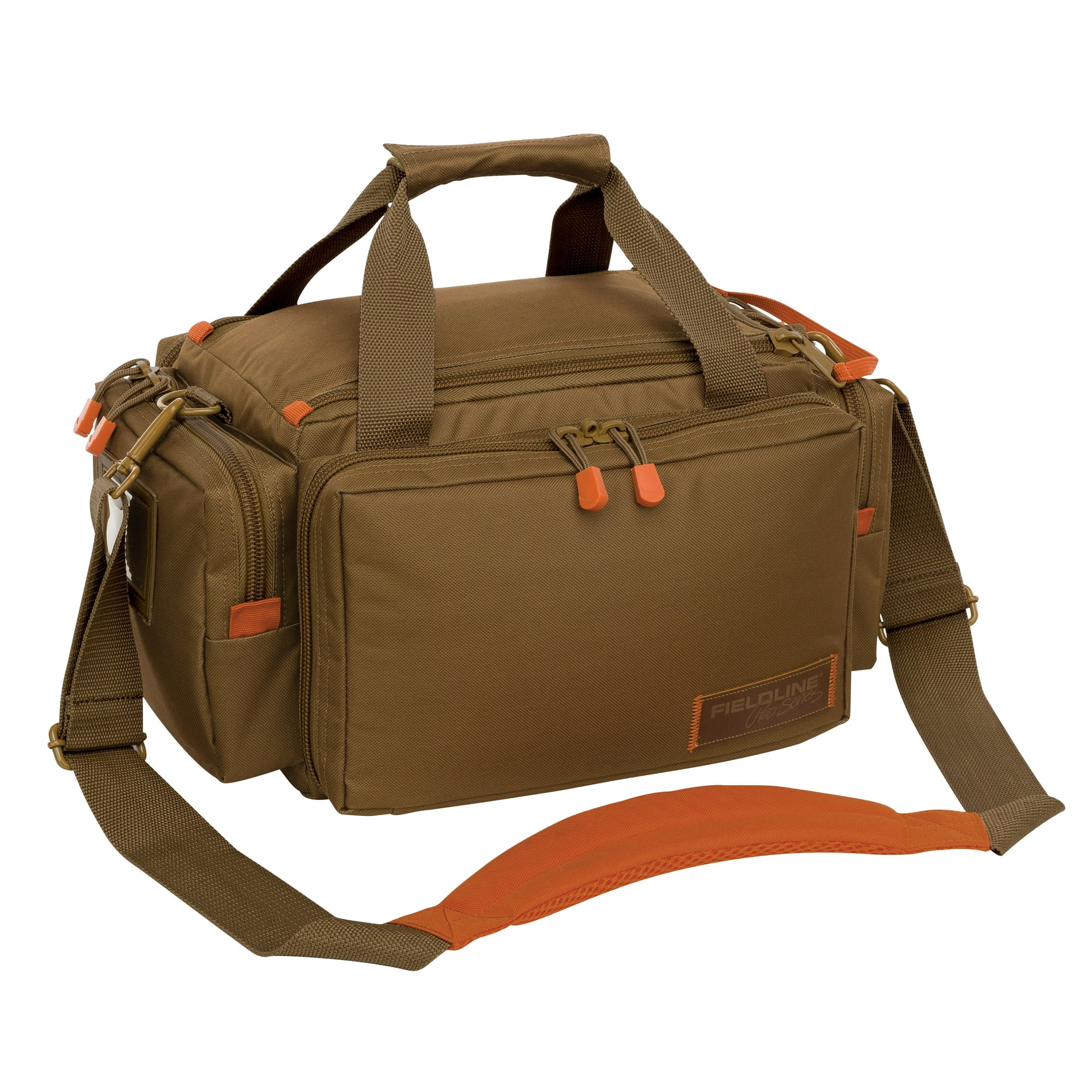 Fieldline Pro Deluxe Range Bag, Large, Brown, 1 Ammo Bag, 4 Piece, Polyester, 7.5 in x 11.3 in, New, Pistol Pouch