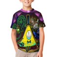 thumbnail image 4 of Bill Cipher T-Shirts for Boys Girls, Kids 3D Print Short Sleeve, Unisex Crew Neck Tee Shirts for Youth, 4 of 9