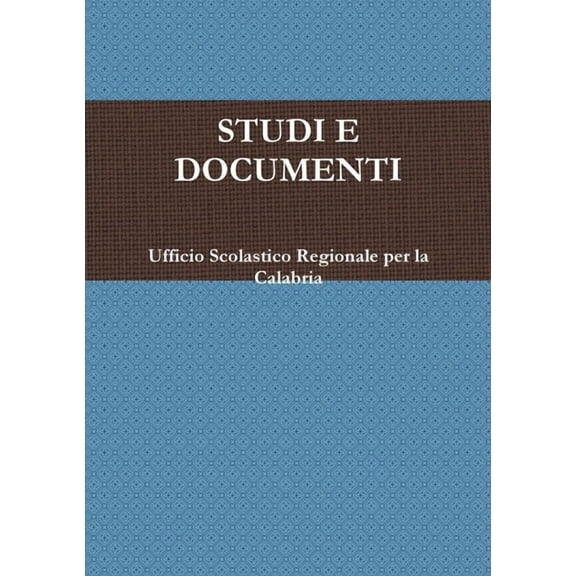 Studi E Documenti, (Paperback)