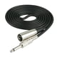 thumbnail image 3 of Cable de micrófono estéreo de 3 pines a conector jack mono macho de 1/4'' y 6,35 mm, color negro 1m, 3 of 9