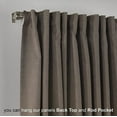 thumbnail image 3 of 3S Brother's Extra Long Room Darkening 192" Length Faux Velvet Light Brown Curtain Drapes - Hanging Back Tab 5-25 Feet Custom Made ( 1 Panel ) - Made in Turkey (52"Wx192"L), 3 of 5