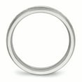 thumbnail image 2 of Stainless Steel Brushed w/Silver D/C Inlay Ring Size 11, 2 of 6