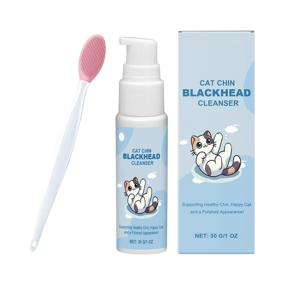 Pet Chin Acne Treatment Kit - Cat Blackhead Cleanser and Care Set